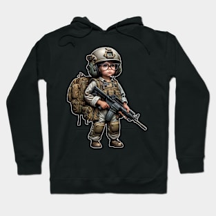 The Little Girl and a Gun Hoodie